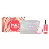 SET DONNA KARAN Be Delicious Fresh Blossom EDP spray 100ml + 125ml BODY MIST + POUCH