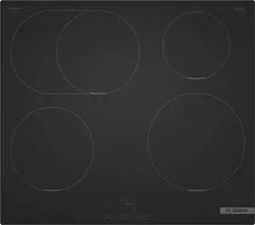 Bosch PIF61ABB5E viryklė Juoda Įmontuoti 60 cm Indukcinė viryklė, padalyta į sritis 4 zone(s)