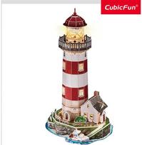 CUBICFUN 3D dėlionė su LED Švyturys