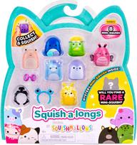 SQUISHMALLOWS SQUISH-A-LONGS Herojai, 8 vnt., 2,5 cm