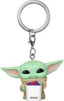 FUNKO POP! Raktų pakabutis: Mandalorian & Grogu - Grogu with Snack
