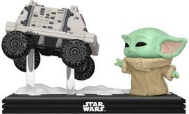 FUNKO POP! Vinilinė figūrėlė: Mandalorian & Grogu - Grogu with Polar Mouse Droid (Moment)
