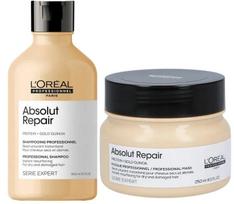 L'OREAL ABSOLUT REPAIR plaukų priežiūros rinkinys: Šampūnas 300 ml + Kaukė 250 ml