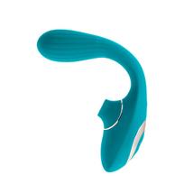 „S Pleasures Dual Suction“ – klitorio stimuliatorius su vibratoriumi (turkio spalva)
