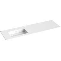Baldų kriauklė Kame Corian 160 (be maišytuvo angos) kairė Balta Matinė CN1614618-L-BS