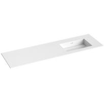 Kame Corian 160 (be maišytuvo angos) dešinė Balta Matinė Mėgė CN1614618-R-BS