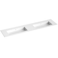 Kame Corian 200 Dubuletė (be maišytuvo angos) Baltas Matinis CN2014618-D-BS