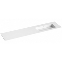 Kame Corian 200 (be maišytuvo angos) dešinė Balta Matinė CN2014618-R-BS