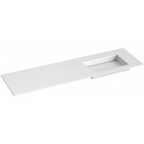 Kame Corian N 160 (be maišytuvo angos) dešinė Balta Matinė CN1600465-R-BS