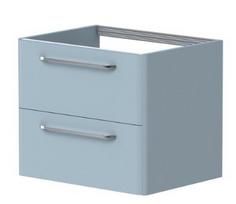 Vonios spintelė Kame Soft 60cm 2 stalčiai, Po stalviršiu, Be kriauklės, Rūko mėlyna BUC/6-3DR/D34-SFT