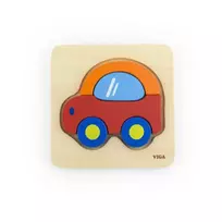 Viga 50172 pirmoji medinė dėlionė, mašinytė