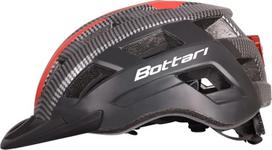 Bottari Dviratininkų šalmas Bottari 94004RB, juodas/raudonas, L/XL