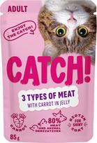 Catch Three kinds of meat and carrot in jelly - wet cat food - 85g