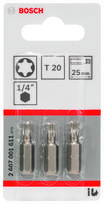 Atsuktuvų antgalių komplektas Bosch 2 607 001 611, T20, 25 mm