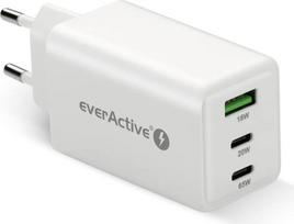 Everactive CHARGER GAN QC 4+ 65W 1 XUSB 2XUSB-C SQ-655Q