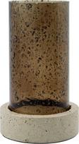 House Doctor - Rivo Candle Holder - H21.5 cm, Ø13 cm - Brown