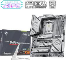 MSI MAG X870E GAMING PLUS MAX WIFI | Processor family AMD | Processor socket AM5 | DDR5 | Supported hard disk drive interfaces SATA, M.2 | Number of SATA connectors 4