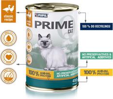 Pupil Prime Rich in chicken and duck - wet cat food - 400g
