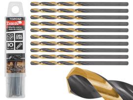 Metalo grąžtų rinkinys Tvardy T02032, metalas, hss-tin, cilindrinis, 3.2 mm x 17 cm