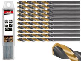 Metalo grąžtų rinkinys Tvardy T02061, metalas, hss-tin, cilindrinis, 6.1 mm x 17 cm