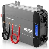 Qoltec Pure Sine Wave | 12V na 230V | 1500/3000W | 52690 | 5901878526904