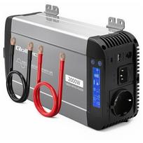 Qoltec Pure Sine Wave inverter 12V to 230V 1000W 2000W | 52696 | 5901878526966