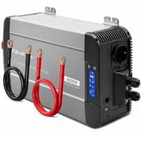 Qoltec Pure Sine Wave | 12V na 230V | 3000/6000W | UPS BYPASS | 52698 | 5901878526980