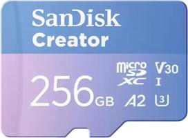 Karta SanDisk Creator MicroSDXC 256GB Class 10 UHS-I/U3 A2 V30 (SDSQXAV-256G-GN6MS) | SDSQXAV-256G-GN6MS | 619659217242