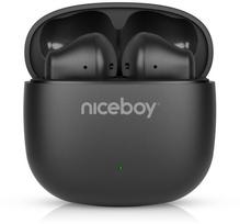 Słuchawki Niceboy Niceboy Słuchawki Douszne Beans 4 POP Onyx Black Czarne USB-C IPX4 BT AAC | 8594182431001 | 8594182431001