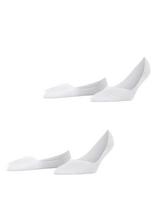Esprit Socks - Cotton Invisible 2-Pack Sustainable Uni Coloured - Futbolo kojinės iki kulkšnių - Balta