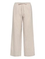 Gina Tricot - Linen Blend Trousers - Lininės kelnės - Smėlio