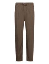 Lindbergh - Linen Woven Striped Pants - Lininės kelnės - Žalia