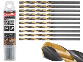 Metalo grąžtų rinkinys Tvardy T02032, metalas, hss-tin, cilindrinis, 3.2 mm x 17 cm