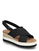 TOMS - Diana Crossover - Espadrilės su kulniukais - Juoda