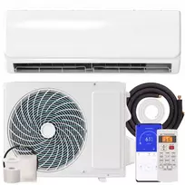 9000 BTU mini split tipo oro kondicionierius ir šilumos siurblys, „Wi-Fi“ ryšį palaikantis inverterinis oro kondicionierius su montavimo komplektu