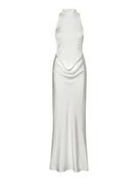 ROTATE - Satin Maxi Train Dress - Ilga suknelė - Balta