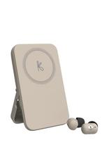 Kreafunk - Tocharge Go Powerbank & Earbuds - Įkroviklis - Kreminė spalva