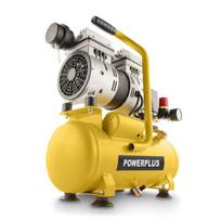 POWERPLUS POWX17230S tylus be alyvos kompresorius padangoms pūsti nupūtimui ir lengviems pneumatiniams įrankiams 550W 6L 8bar 105L/min