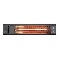 Eurom TH1800R infraraudonųjų spindulių terasos šildytuvas laukui 1800W IP65 nuotolinis valdymas montuojamas ant sienos iki 15m2 juoda