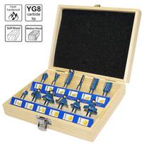 Frezų "Profi" medžiui komplektas 12vnt.  S-R 216901012