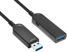 Kabel USB MicroConnect USB-A - USB-A 25 m Czarny (Premium Optic fiber USB 25m,) | Premium Optic fiber USB 25m, | 5704174889939