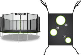 Dārza batuts Zipro Jump Pro ar ārējo tīklu 16FT 496cm + precizitātes paklājs | 5908011702874 | 5908011702874