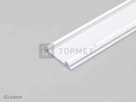LED juostos profilis ARC12 CD/U5 Baltas 2m
