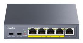 Cudy GS1005P tinklo jungiklis Gigabit Ethernet (10/100/1000) Maitinimas per Ethernet (PoE) Pilkas