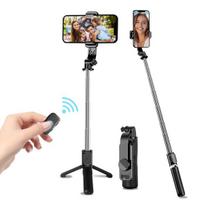 Asmenukių lazda ("Selfie sticks") Daugiafunkcis telefono laikiklis trikojis su nuotolinio valdymo pulteliu, 360°
