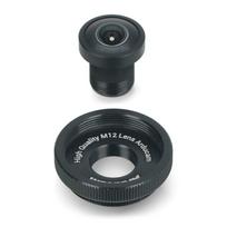 M23272M14 plačiakampis objektyvas M12 2.72mm su adapteriu, skirtas Raspberry Pi HQ kamerai, ArduCam LN056