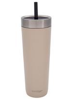 Termo puodelis su šiaudeliu Contigo Luxe Tumbler 720 ml – Brown Sugar