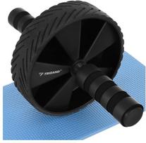 Trizand Abs Roller Wheel su kilimėliu – treniruoklis pilvo presui