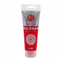 Deco Artea akriliniai dažai 75ml, ryškiai raudoni
