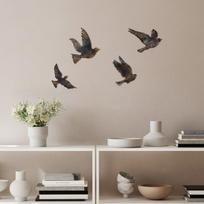 Wallity dekoratyvinių sienos aksesuarų rinkinys Birds-1, 4 vnt.